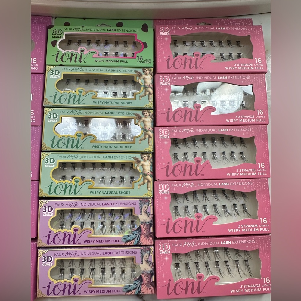 Ioni 3D Faux Mink Eyelash clusters - Picture 3 of 3